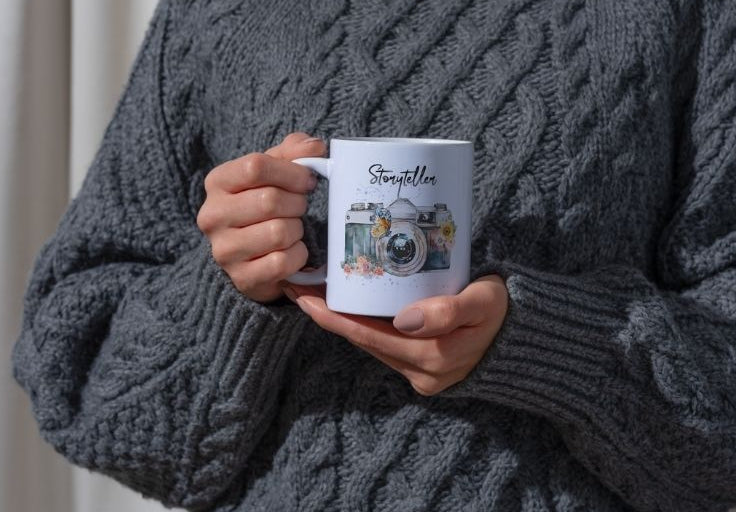 Personalised “Storyteller” Mug – Ceramic Coffee Cup for Photographers, Artists & Creatives