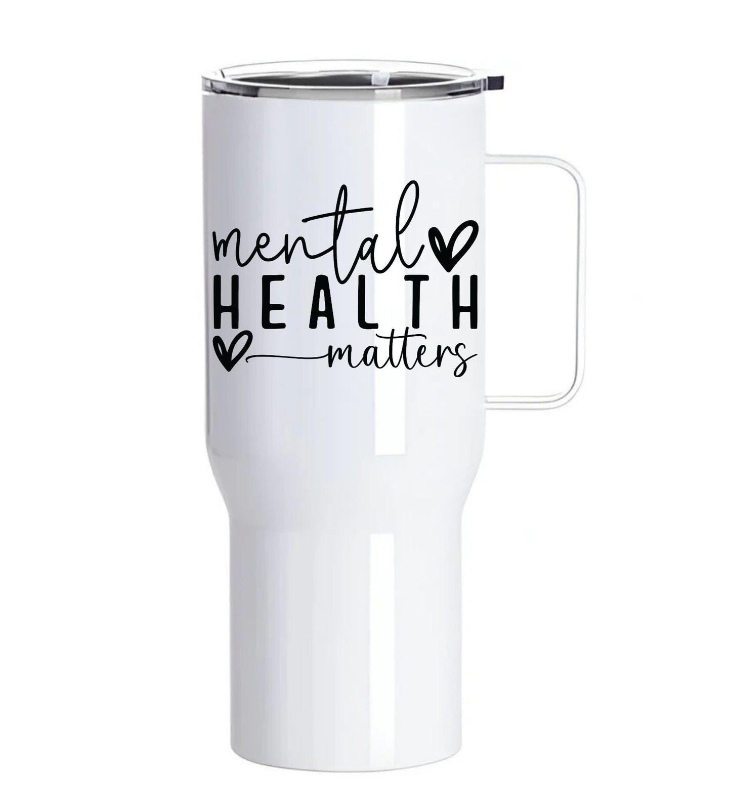 Mental Health Matters – 25oz White Stainless Steel Tumbler