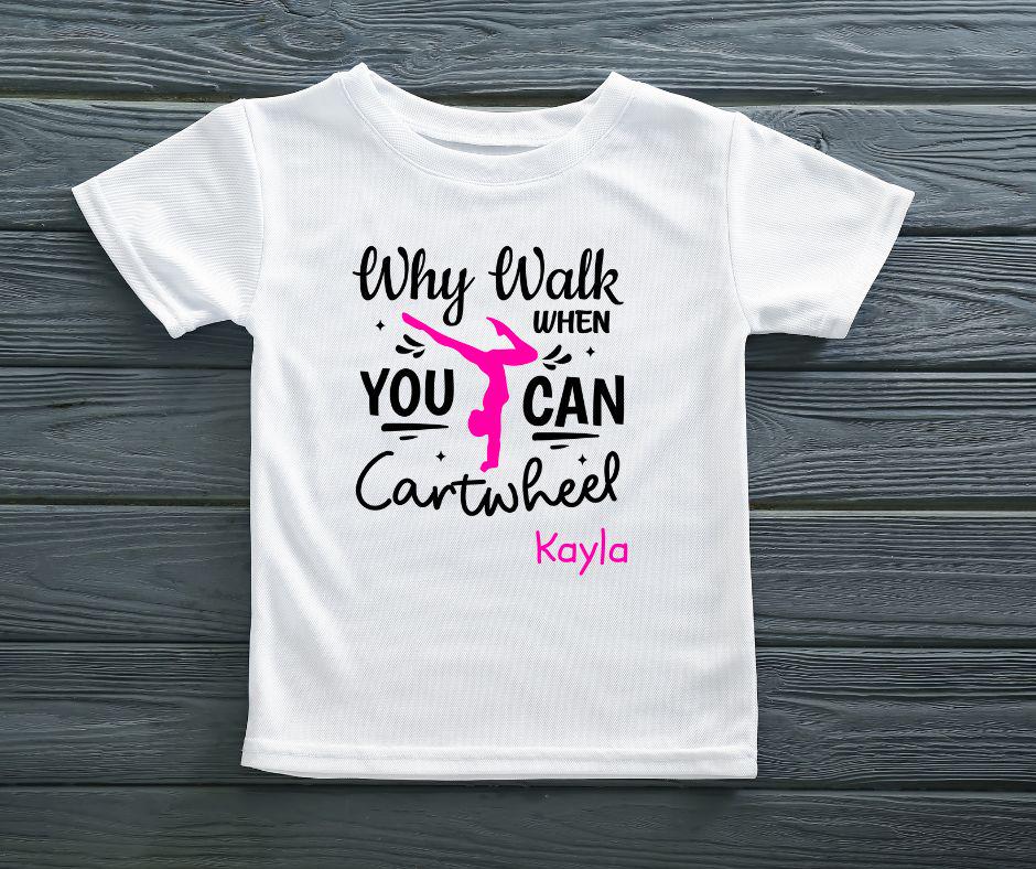 Personalised Gymnastics T-Shirt for Kids