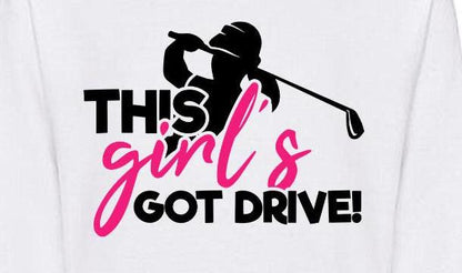 Personalised “This Girl’s Got Drive” Golf Hoodie – Kids