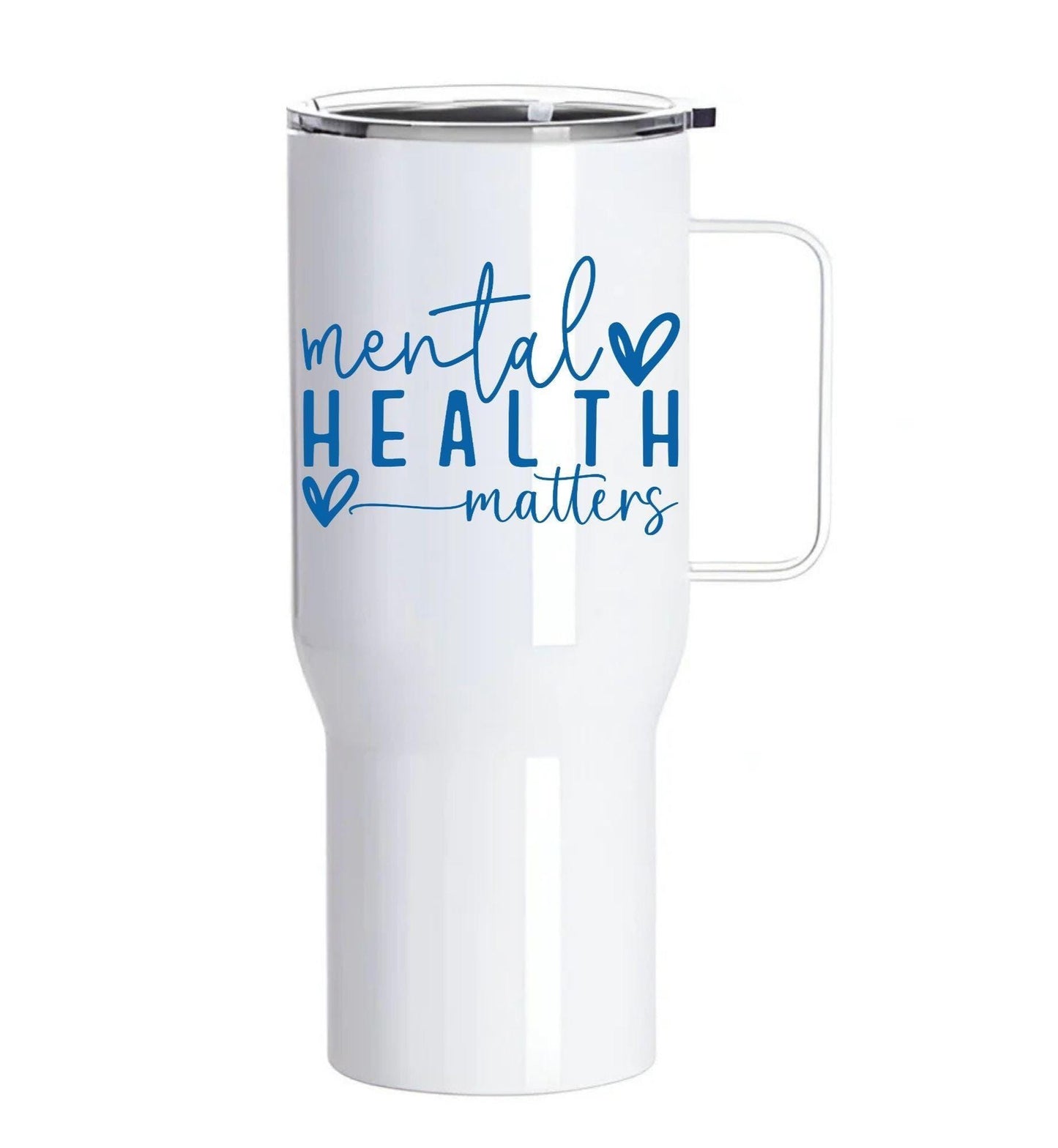 Mental Health Matters – 25oz White Stainless Steel Tumbler