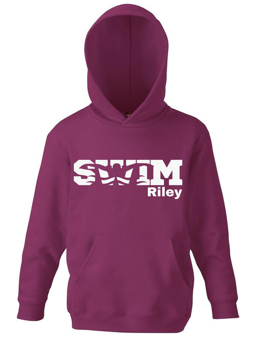 Kids’ Custom Swim Hoodie – Personalised Swimming Hoodie