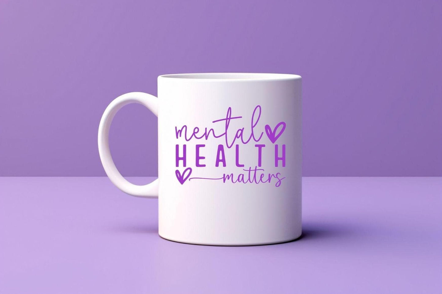 Personalised “Mental Health Matters” Mug – Custom Name or Message – Uplifting Positivity Gift