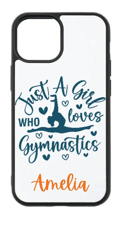 Personalised Gymnastics iPhone Case – “Just a Girl Who Loves Gymnastics”