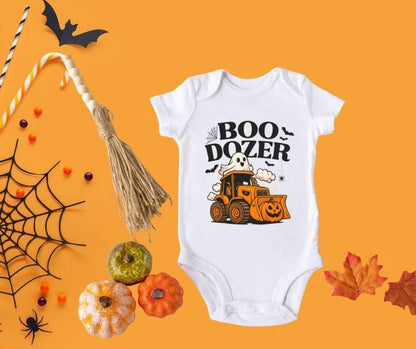 Personalised “Boo Dozer” Baby’s First Halloween Vest