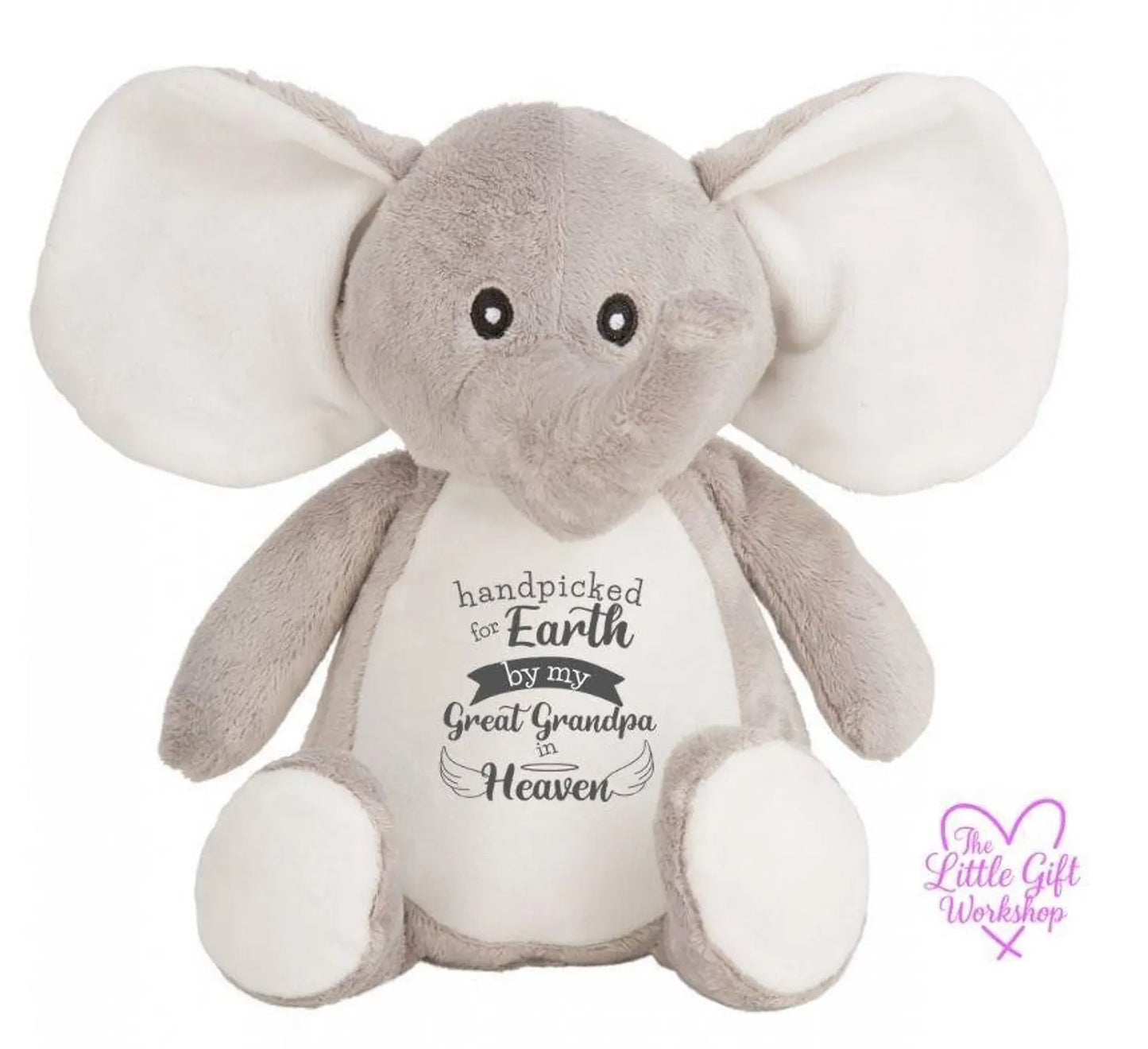 Personalised Memorial Plush Toy | Handpicked for Earth by My... in Heaven