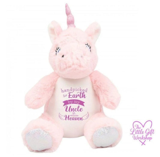Personalised Memorial Plush Toy | Handpicked for Earth by My... in Heaven