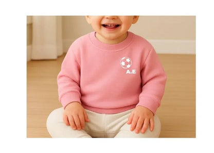 Personalised Baby Football Sweatshirt – Name & Number