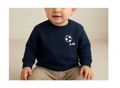 Personalised Baby Football Sweatshirt – Name & Number