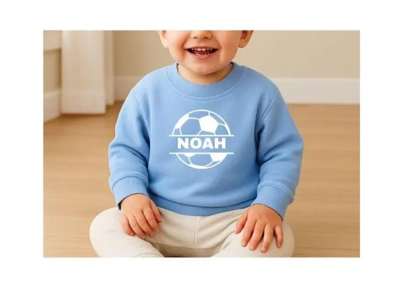 Personalised Baby Football Name Sweatshirt