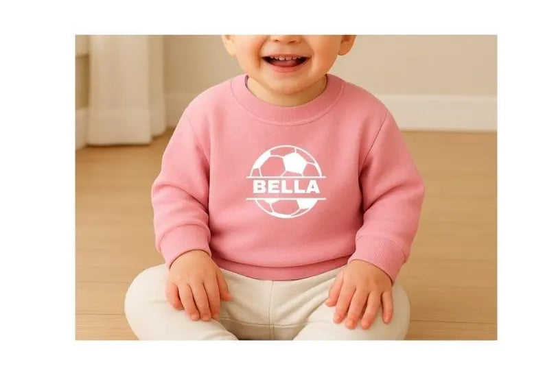 Personalised Baby Football Name Sweatshirt