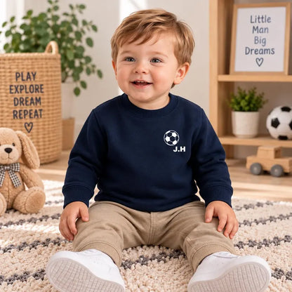 Personalised Baby Football Sweatshirt – Name & Number